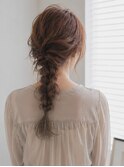 華やか編み込み/波巻きアレンジ/主役級