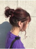 ベリーピンクの簡単アレンジ