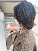 ［OCEAN　Hair&Life]白髪ぼかしハイライト/ぶつ切りボブ/ロブ