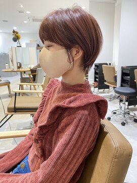 トゥルーズ(TLUUS) TLUUS似合わせカットデザインカラーアースカラーショートボブ