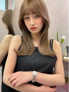 ロンド マーレ 天神大名店(Lond mare) イメチェン/チェリーブラウン/フェミニン/ダークアッシュ/束感