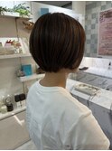 扱いやすいショートボブ