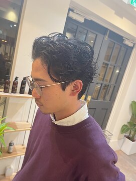 モーブ 代官山(mauve) ラフカール×七三パートスタイル