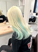8906渋谷ブロンドホワイトアッシュ髪質改善ストレート韓国ヘア