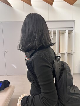 ローレンアオ(LOREN AO) 黒髪/ボブルフ/ネビージュ/小顔/ワンレン/矢場町/髪質改善/前髪