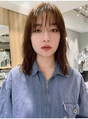 似合わせ小顔レイヤーミディ_原宿/髪質改善