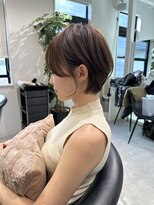 ロンドエニカ 大宮(Lond enika)&nbsp;黒髪ボブルフネビージュ小顔ワンレンスペインカール大宮