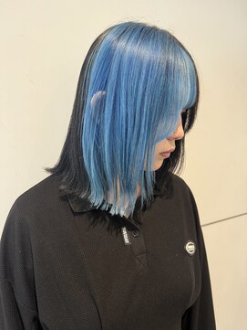 リック(Ric by KENJE) セクションカラー×ブルー