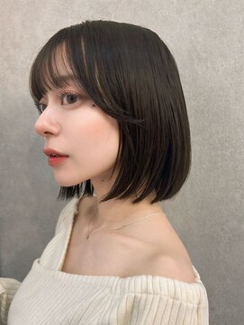 ハローバイシー 仙台(Hello by Sea) オリーブグレー×小顔[ココアベージュ/黒髪/くらげヘアー]