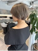【marfe】ハイトーンボブ_ショートボブ_ミルクティーベージュ