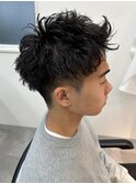 アップバング/ツーブロック/刈り上げショート/千葉駅/保立大翔