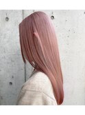 ピンクベージュ【20代/30代/ブリーチ/ダブルカラー/甲府】