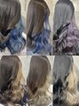 バレット 表参道(VALETTE)&nbsp;ブリーチ1、2回で叶うブルー、パープル＆ベージュカラー