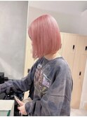 【坪井】ケアブリーチ ×ピンク