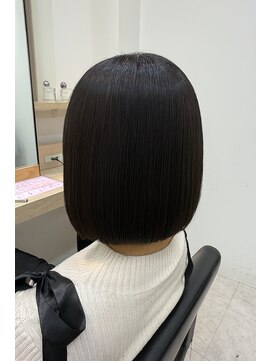 切りっぱなしボブ タッセルボブ 【北千住髪質改善】