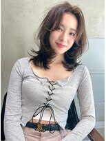 メーヴェ(Mowen)&nbsp;mowen 南堀江　バタフライカット×グレーブラウン