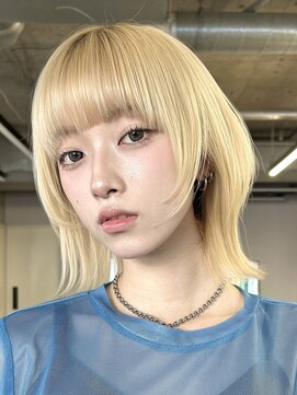 サンドイエナ 横浜店(sand yena) くびレイヤーボブルフネビージュ小顔ワンレンこなれミディ