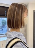池袋デザインカラーインナーカラーイヤリングカラーハイライト
