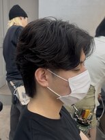 ロンドポレール 北千住(Lond polaire)&nbsp;men's/メンズ/リバースセンターパート/メンズパーマダウンパーマ