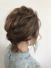 二次会ヘアアレンジ