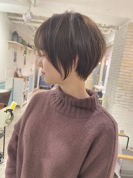 ロンド 表参道店(Lond) 【三ツ木一生】丸みの綺麗な前下がりショートボブ　小顔