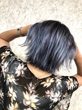 ノア ヘアデザイン 町田店(noa Hair Design) グラデーション紫オーシャンカラー