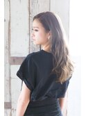 ノーバング×透明感フェミニンラフウェーブ