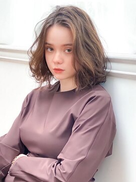 アグ ヘアー ソヨン梅田店(Agu hair soyon) 《Agu hair》無造作カールでこなれボブ