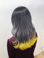 ホワイト 梅田(white)&nbsp;＊裾カラー＊ブルージュ×イエロー