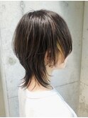 guest hair 抜きっぱなしイヤリングカラーマッシュウルフ