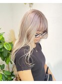 ホワイトベージュ ブリーチヘア ケアブリーチ