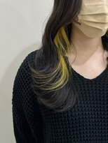 サクラ オモテサンドウ(SAKURA)&nbsp;イエローカラー/隠せるインナーカラー/表参道美容院