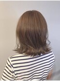 大人美人アッシュオリーブショコラアッシュ韓国ヘアモテ髪
