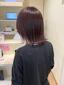 ラファンス 栗林店(LaFENCE) 艶髪/外ハネミディアム/ブラウン