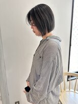 ヨーク(YOKE)&nbsp;YOKE 切りっぱなしボブ大人ボブオリーブアッシュグレージュ