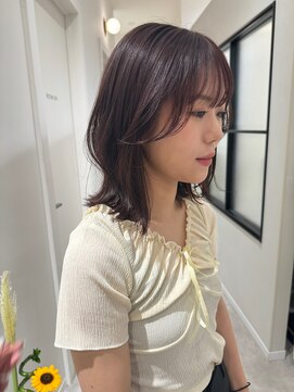 マッシュ 天王寺あべの(MASHU) カシスレッド艶髪ミディアム