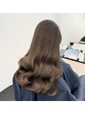 ブリーチ1回からできる明るめブラウンカラー