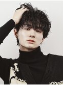 波巻きパーマメンズツイストスパイラルパーマツーブロック