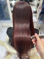 リー 梅田(Lee)&nbsp;プレミアム髪質改善　ワインレッド