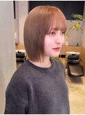 ナチュラルベージュ_ヨシンモリ_顔周りレイヤー_レイヤーカット