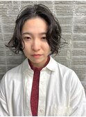 レディースセンターパート ニュアンスパーマ