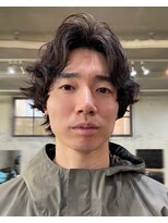 ナループロアオハナ(Nalu pu loa ohana)&nbsp;メンズショートパーマくせ毛風パーマらふウェーブ