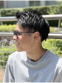 学生/6mm刈上/メンズ/ツーブロック/アップバンク/爽やか/