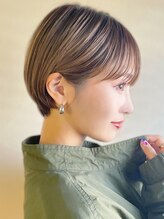 ノチ(Noci) 20代30代アッシュカラー韓国風レイヤーショート前髪あり小顔