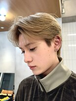 フェザーショートメンズセンターパート