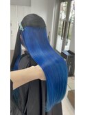 インナーカラー×ブルー