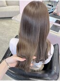 艶々ブラウングレージュ