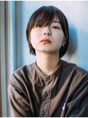 安定感のショートボブ