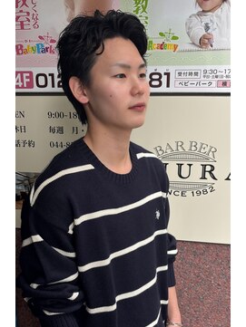 サロンドミルク 溝の口店(salon de MiLK) アップバングショート×パーマ