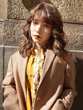 レブ 神戸三宮(LEB) 小顔ワイドバング×バーガンディメイク【LEB神戸三宮】